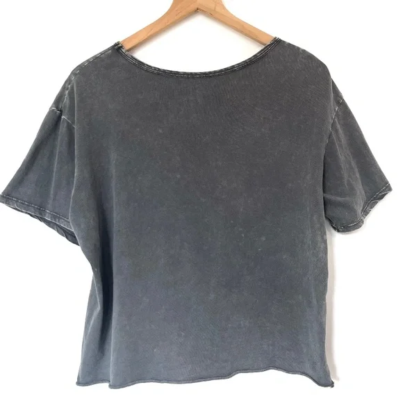 Caution to the Wind Gray Celestial Sun Moon Short Sleeve T Shirt - Picture 3 of 3